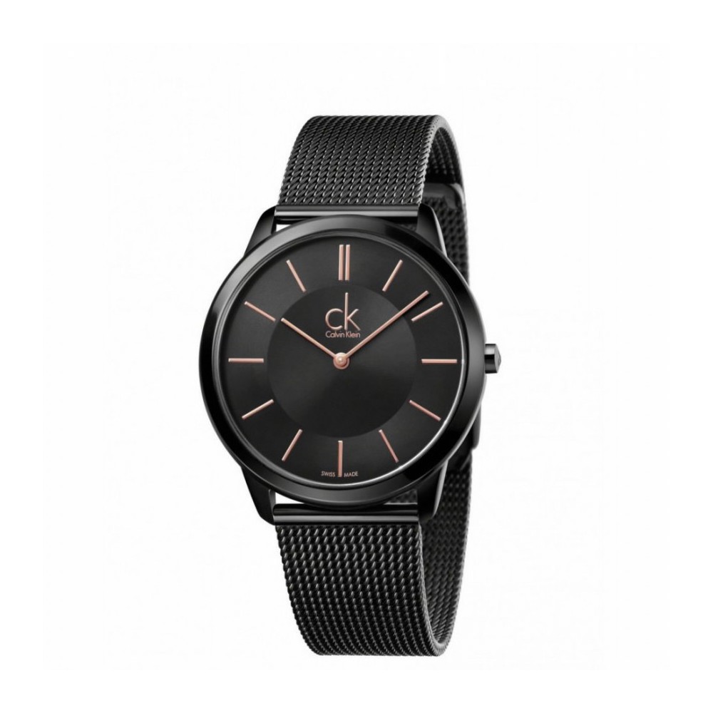 Reloj hombre Calvin Klein en negro y rosa